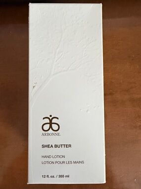 Arbonne Shea Butter Hand Lotion — White and Brown Accents